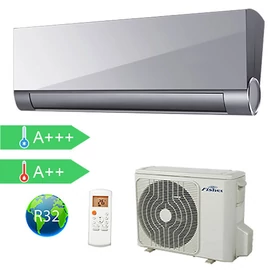 FISHER   FSAUIF-Art-123AE3-S (kültéri + beltéri egység) Oldalfali split klíma (SILVER) 3,52 kW,Hősz, Inverter , R32, WIFI csatlakozási opció