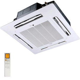 FISHER FSKUIF-120CE3-EU/FSOIF-120CE3 (beltéri +kültéri egys + panel) Kazettás split klíma, EURO méret, 3,5 kW, Inverter,Hösziv., R32