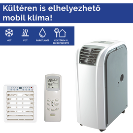 FISHER FPR-141DE4-R  Mobil klímaberendezés  4,0 kW ,Hősziv, R290, infra távirányítóval