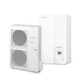 FUJITSU WSYG140DG6/WOYG112LHT (hidraulikus egység+kültéri egység) Waterstage HP levegő-víz hőszivattyú "V2" 10,8 kW,230V, R410 A