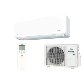 FUJITSU AIRSTAGE ASEH12KGTG/AOEH12KGCG (kültéri + beltéri egység) Oldalfali split klíma 3,4 kW Hősz. Inver. R32