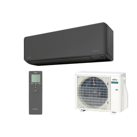FUJITSU AIRSTAGE ASEH14KMCG-B/AOEH14KMCG Oldalfali split klíma készlet ( Fekete) WIFI 4,2 kW Hősz. Inver. R32