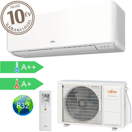 FUJITSU ASYG07KMCE/AOYG07KMCC (kültéri + beltéri egység) Oldalfali split klíma 2.0 kW Hősz. Inver. R32