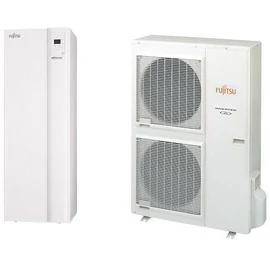 FUJITSU WGYG140DG6/WOYG140LCTA (hidraulikus egység+kültéri egység) Waterstage HPDUO levegő-víz hőszivattyú &quot;V2&quot; 13,5 kW,230V, R410 A