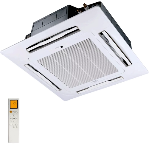 FISHER FSKUIF-120CE3-EU/FSOIF-120CE3 (beltéri +kültéri egys + panel) Kazettás split klíma, EURO méret, 3,5 kW, Inverter,Hösziv., R32