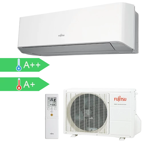 FUJITSU ASYG14LMCE/AOYG14LMCE (kültéri + beltéri egység) Oldalfali split klíma 4,0 kW, Hősziv.Inverter,R410A