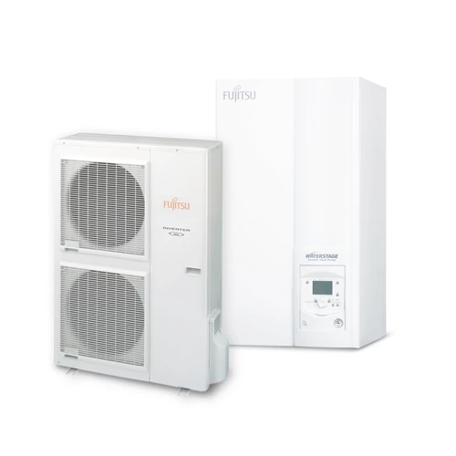 FUJITSU WSYG140DG6/WOYG112LHT (hidraulikus egység+kültéri egység) Waterstage HP levegő-víz hőszivattyú 