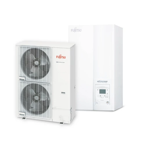 FUJITSU WSYK170DJ9/WOYK150LJL (hidraulikus egység+kültéri egység) Waterstage SHP levegő-víz hőszivattyú 15 kW,400V, R410 A
