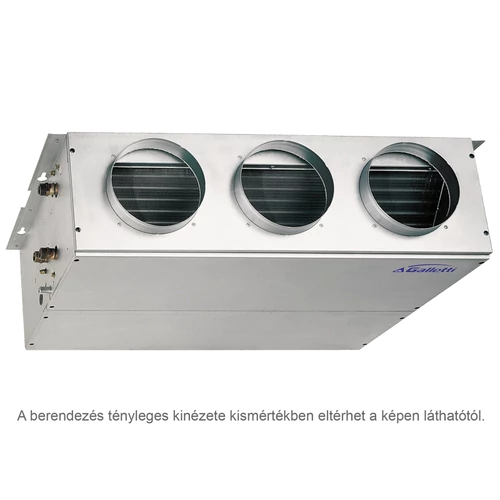 GALLETTI  UTN 30 A DF (UT30A0LL0000N0A)  Légcsatornás fan-coil, parapet/mennyezeti, 4 csöves 17,7 kW, 230-1-50
