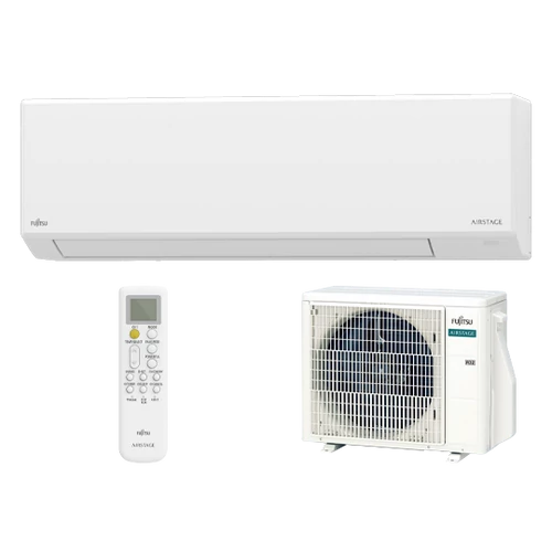 FUJITSU AIRSTAGE ASEH09KLTA/AOEH09KLTA Oldalfali split klíma készlet 2.5 kW Hősz. Inver. R32